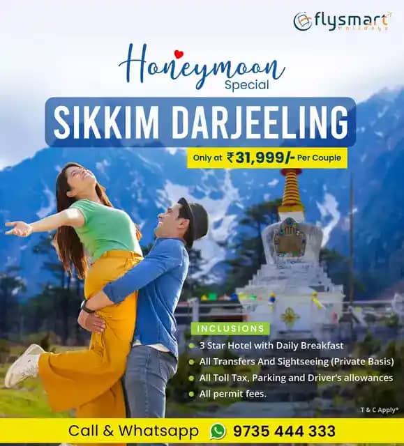 sikkim darjeeling honeymoon package